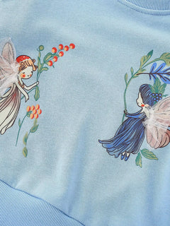 Children's Fairy Ruffled Hem Sweatshirt and Pants Set