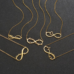 Customized 4 Name infinity bracelet for women