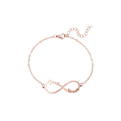 Customized 4 Name infinity bracelet for women