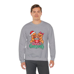 Sweet Christmas Gingerbread Bears Crewneck Sweatshirt