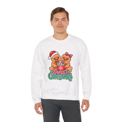 Sweet Christmas Gingerbread Bears Crewneck Sweatshirt