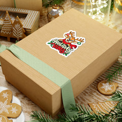 Holiday Vibes Reindeer Kiss-Cut Sticker