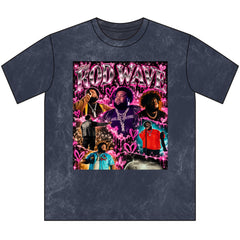 “Rod Wave” Pink Vintage Crewneck Tee