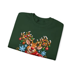 Holiday Vibes Reindeer Christmas Sweatshirt