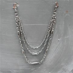 Hip-hop punk versatile bullet trouser chain
