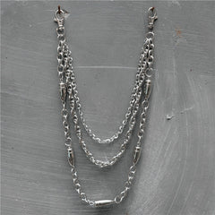 Hip-hop punk versatile bullet trouser chain