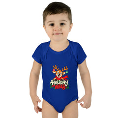 Holiday Vibes Reindeer Baby Bodysuit