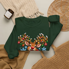 Holiday Vibes Reindeer Christmas Sweatshirt