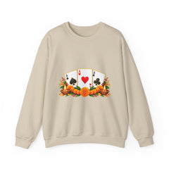 Tihar Themed Lucky Card Game Fruit Crewneck Sweatshirt