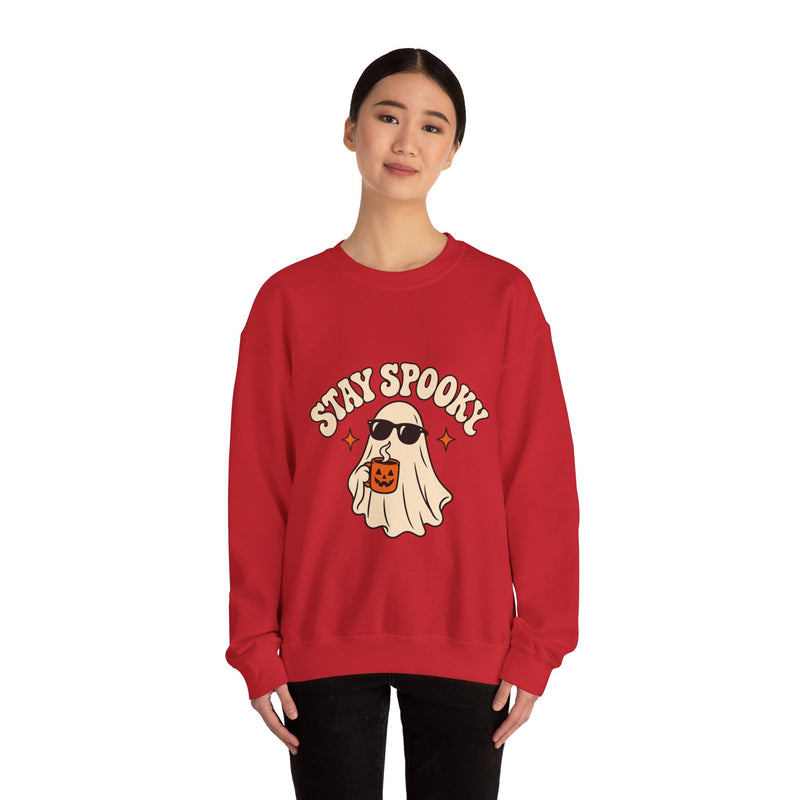 Ahoy Spooky Ghost Halloween Crewneck Sweatshirt