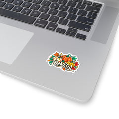 Thankful Pumpkin Harvest Kiss-Cut Sticker