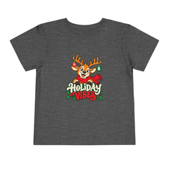 Holiday Vibes Reindeer Toddler Tee