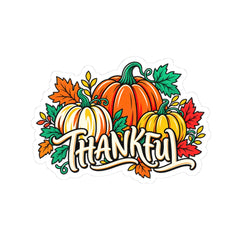 Thankful Pumpkin Harvest Kiss-Cut Sticker