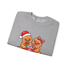 Sweet Christmas Gingerbread Bears Crewneck Sweatshirt