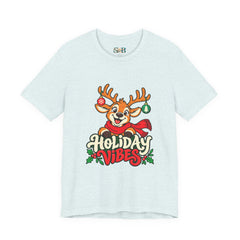Holiday Vibes Reindeer Christmas T-Shirt