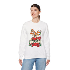 Holiday Vibes Reindeer Christmas Sweatshirt