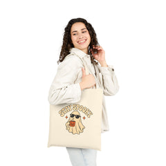 Stay Spooky Ghost Halloween Cotton Canvas Tote Bag