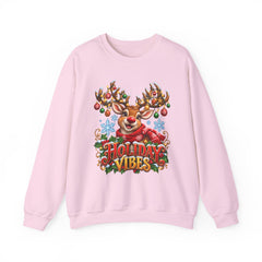 Holiday Vibes Reindeer Christmas Sweatshirt