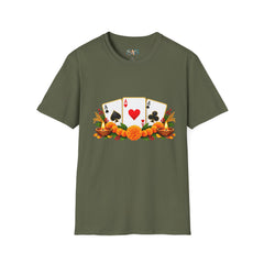 Tihar Themed T-Shirt – Colorful Poker Game Design