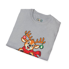 Holiday Vibes Reindeer Christmas T-Shirt