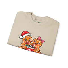 Sweet Christmas Gingerbread Bears Crewneck Sweatshirt