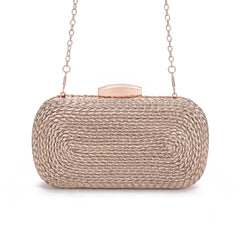 PU women's bag single shoulder woven evening bag