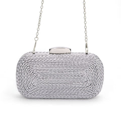 PU women's bag single shoulder woven evening bag