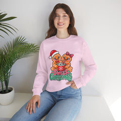 Sweet Christmas Gingerbread Bears Crewneck Sweatshirt