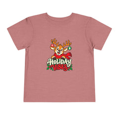 Holiday Vibes Reindeer Toddler Tee