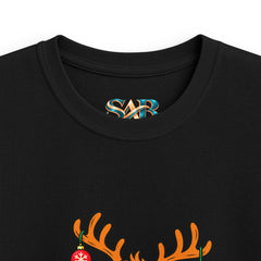 Kids Holiday Vibes Reindeer Christmas Tee