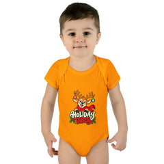 Holiday Vibes Reindeer Baby Bodysuit