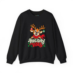 Holiday Vibes Reindeer Christmas Sweatshirt