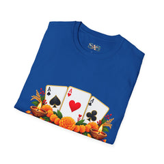 Tihar Themed T-Shirt – Colorful Poker Game Design