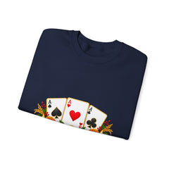 Tihar Themed Lucky Card Game Fruit Crewneck Sweatshirt