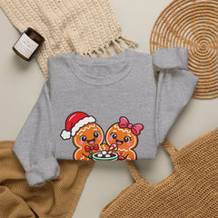 Sweet Christmas Gingerbread Bears Crewneck Sweatshirt