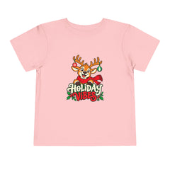 Holiday Vibes Reindeer Toddler Tee