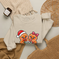 Sweet Christmas Gingerbread Bears Crewneck Sweatshirt