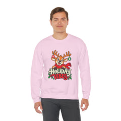 Holiday Vibes Reindeer Christmas Sweatshirt