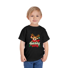 Holiday Vibes Reindeer Toddler Tee