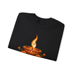 Tihar Festival Diya Crewneck Sweatshirt