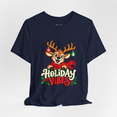 Holiday Vibes Reindeer Christmas T-Shirt