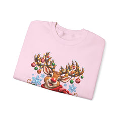 Holiday Vibes Reindeer Christmas Sweatshirt