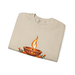 Tihar Festival Diya Crewneck Sweatshirt