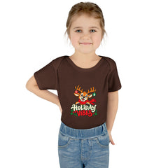 Holiday Vibes Reindeer Baby Bodysuit
