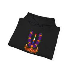 Mardi Gras Beaded Mask Hoodie