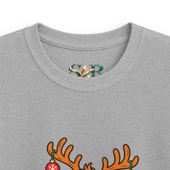 Kids Holiday Vibes Reindeer Christmas Tee