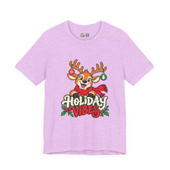 Holiday Vibes Reindeer Christmas T-Shirt