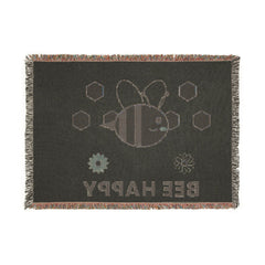Bee Happy Woven Blanket