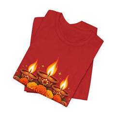Shubh Diwali Floral Diyas T-Shirt