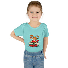 Holiday Vibes Reindeer Baby Bodysuit